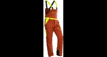 FRANCITAL Prior kettingzaagoverall - tuinbroek klasse 1- rood/geel - Maat: 3XL - Rood Geel