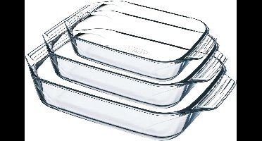 Irresistible Ovenschaal - Set van 3 Stuks - Glas - Pyrex
