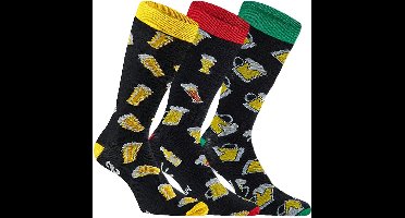 Apollo sokken bier blikje | 3 pack | heren | sokken cadeau | maat 42-47
