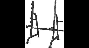 Gorilla Sports Squat Rack - Bankdruksteunen - 9 hoogtes - Belastbaar tot 300 kg