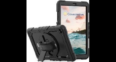 Casecentive Handstrap Pro Hardcase met handvat Galaxy Tab A7 10.4 2020 zwart