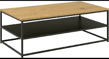 Sohome Salontafel Bryne Eiken en metaal, 120 x 60cm - NaBrynel - Vierkant