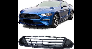 Passend Voor Ford Mustang Coupe Cabrio Facelift 2017 t/m 2022 Sport Grill Zwart Zonder Embleem