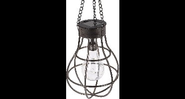 ProGarden Solarlamp peertje met 10 LED's metaal