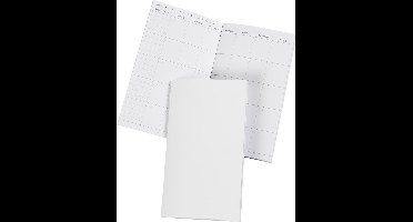 Notitieboek, afm 9,5x16,6 cm, Aantal pagina's 34, 100 gr, wit, 1 stuk