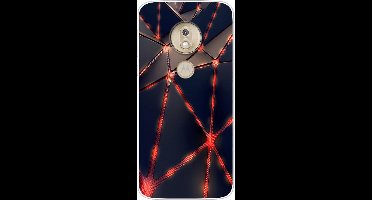 Shop4 - Geschikt voor Motorola Moto G7 Power Hoesje - Zachte Back Case Tron Zwart