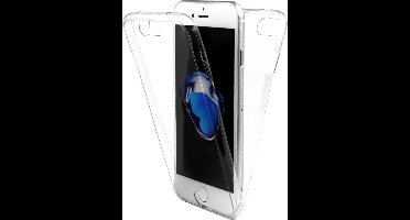 Hoesje geschikt voor Apple iPhone 6/6s - Voor en Achterkant 360 Graden Bescherming Shockproof Siliconen Gel TPU Case Screenprotector Transparant Cover Hoesje - (0.5mm)