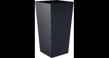 Bloempot Hoog Vierkant Urbi Square Shine 22x22x42cm ANTRACIET Prosperplast