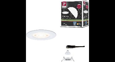 LED-inbouwlamp Nova GU10 Flat stijf IP44 4,9W 550lm 230V 2700K Wit mat