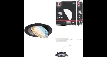 LED-inbouwlamp White Select Aumus Losse spot rond 105mm 90° 5W 700lm 230V dimbaar 2700 - 6500K Zwart