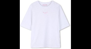 Zadig & Voltaire X60534 Tops & T-shirts Meisjes - Shirt - Gebroken wit - Maat 140