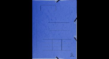 Exacompta 50x Bedrukte Elastomap met 3 kleppen in glanskarton 355gm2 - A4 - Geassorteerd - 55360E