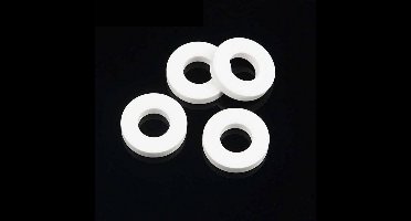 10x Keramische Platte Wasmachines - Alumina, 16x37x5 mm - Hoge Slijtvastheid