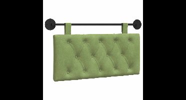 vidaXL - Hangend - hoofdbord - Lichtgroen - Fluweel