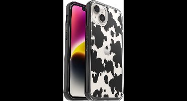 OtterBox Symmetry Clear iPhone 14 Plus Hoesje – Transparant – Schok- en Valbestendig – Dun Design – 3x Militair Getest – Antimicrobieel – Koeien Print