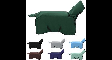 vidaXL - Paardendeken - Volledig - Donkergroen - Polyester