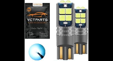 VCTparts® High Power LED T10 8000K Wit/IJsblauw W5W Verlichting (Set van 2) – Stadsverlichting, Parkeerverlichting, Kentekenverlichting, Interieurverlichting