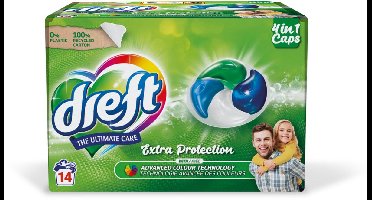 Dreft 4in1 Wasmiddel Capsules Regular - 14 stuks