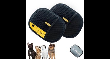2 Stuks Magneet Handschoenen voor Dierenverzorging - Vachtmagneet Handschoen voor het Verwijderen van Haren - Herbruikbare Haarverwijderaar voor Katten en Honden - Ideaal als Dierverzorgingshandschoen voor Huisdieren