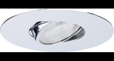 Integral inbouwspot Gepolijst Chroom rond kantelbaar | zaagmaat 7-10cm | incl. GU10 fitting excl. lichtbron | GU10