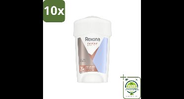 10 x Rexona Deodorant Stick Cream Maximum Protection Clean Scent 45 ml - Grootverpakking - Anti-transpirant Vrouw - Zweetvocht - Lichaamsgeur - Bescherming Tegen Zweet - Defence+ Technologie