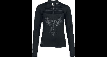 Harry Potter Dark Academia Nocturnal Stroll with Owls Dames Shirt met lange mouwen - zwart - XL