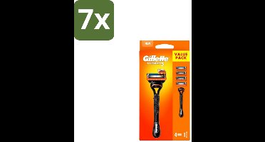 Gillette – Fusion5 – Scheersysteem Houder + 4 Mesjes - Bulkverpakking - 7 stuks