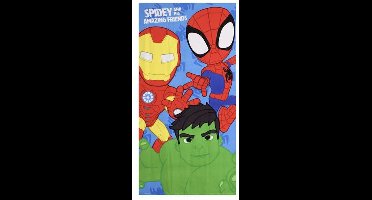 Strandhanddoek Spidey Blauw 70 x 140 cm