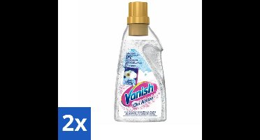 2 x Vanish Oxi Action - Vlekkenverwijderaar Gel - Zonder Bleek - Witte Was - 15 Wasbeurten - Vlekkenverwijderaar - Wasverbeteraar - Witte Was - Wasgel - Vlekken Verwijderen