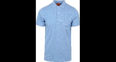 Suitable Mang Poloshirt Blauw - Maat M - Heren - Polo shirt Heren met Korte mouw