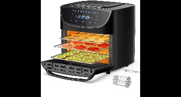 Airfryer - 18L – Heteluchtfriteuse - 10-in-1 Digitale Convectie Oven – 1800W - Airfryer en Toaster Combinatie – Groot Formaat - met LED Scherm - Meerdere Rekniveau's