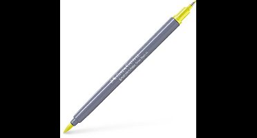 Faber-Castell - Duo aquarel marker Goldfaber - cadmium citroen geel 205 - brush / 0,6mm - FC-164505