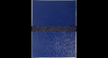 Exacompta 10x Map met uitrekbare rug in balacron met klittenbandskuiting - 24x32 cm - Donkerblauw - 2652E