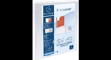 Exacompta 10x Kreacover Ringband in PP personaliseerbaar - 2 vakken - 4 ronde ringen 16mm - A4 maxi - Wit - 51940E