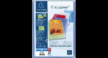 Exacompta 20x Kreacover Chromaline Personaliseerbare showalbums PP met vaste rug - halfharde omslag - 20 tassen - 40 zichten - A4 - Blauw - 5722E
