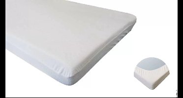 Sundo Waterdicht Hoeslaken Badstof met PU-Coating - 70 x 140 cm - Wit