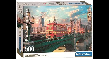 Clementoni - Puzzel - 500 Stukjes - Westminster Bridge - Puzzel Voor Volwassenen - High Quality Collection