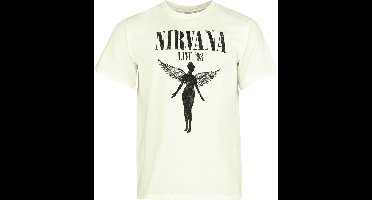 Nirvana Live '93 Heren T-shirt - wit - XXL