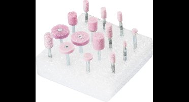 Pferd 15-delige slijpstenenset op stift - 3mm