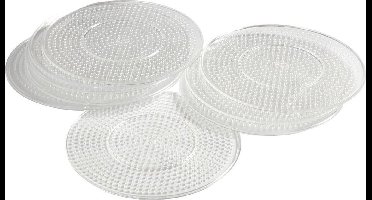 Onderplaat, d 15 cm, medium, helder, 10 stuk/ 1 doos