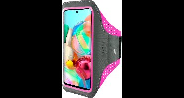 Hardloop Sportarmband geschikt voor Samsung Galaxy A71 - Roze - Mobiparts