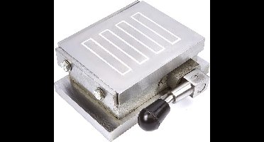 HBM magnetiskt bord 100×125 mm – höjd 70 mm, magnetbord med spak för på/av – för fixering av arbetsstycken vid bearbetning