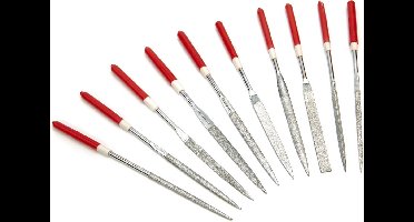 HBM 10 Delige 4 x 160 mm. Diamant Vijlenset