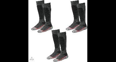 Bata Industrials - 3-Pack - Kniehoge Werksokken - Antistatisch - Antibacterieel - Heren / Dames - antraciet - 47-50 - 133119300