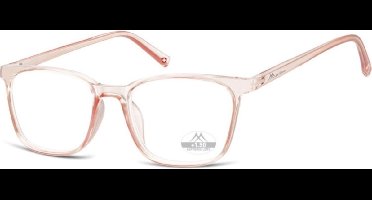 Montana Leesbril Hmr56 Roze/transparant Sterkte +1.00