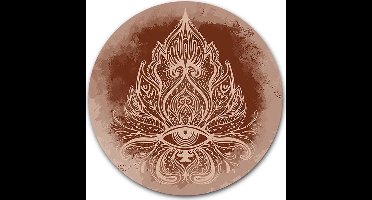 Ronde muursticker Boho Ornate - WallCatcher| 60 cm behangsticker wandcirkel | Muurcirkel Boho stijl