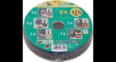 wolfcraft - Starterset voor haakse slijpers 5-dlg. - 1664000
