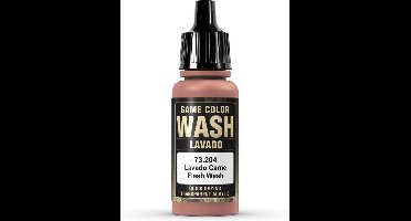 Vallejo Hobbyverf Acrylverf - 73204 Game Color Wash - Flesh - Acryl - Verf flesje - 18 ml