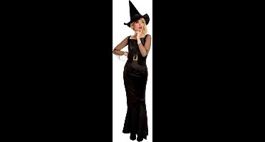Smiffys - Glam Witch Kostuum - XS - Zwart