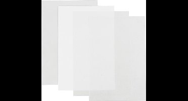 Creativ Company krimpfolie knutselvellen 20x30 cm multicolor 4 stuks.